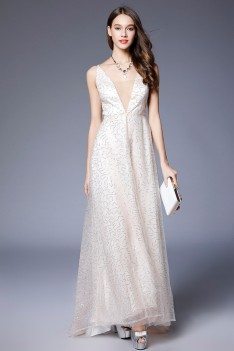 tulle sequin neck dress sheprom