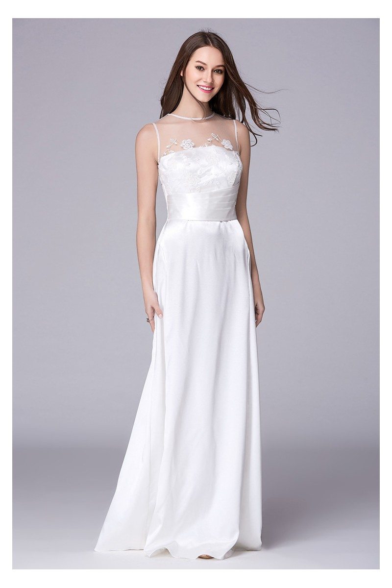 white long gown for ladies