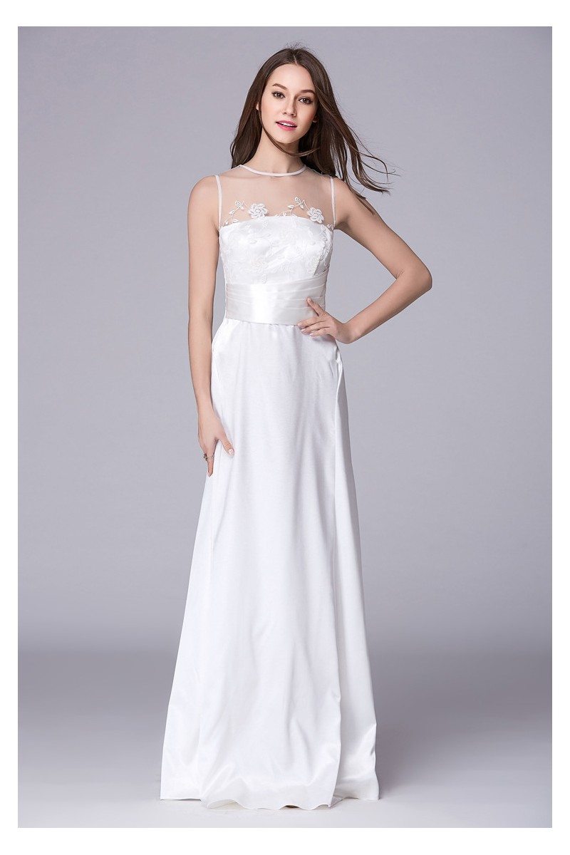 white long gown for ladies