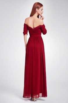 burgundy shoulder evening neckline sweetheart gown sheprom reduced