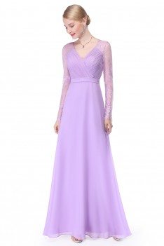 sleeve dress lavender ball evening lace formal gown prom neck bridemaid ever pretty dresses sheprom