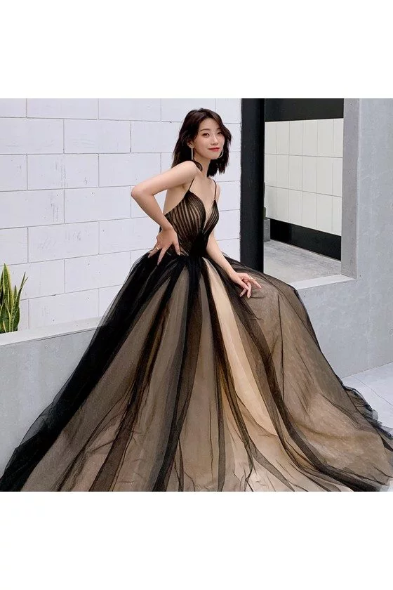 black and tan prom dress Mermaid Black Prom Dresses 20's Vintage Gold Lace Sexy Formal Dresses APD3441