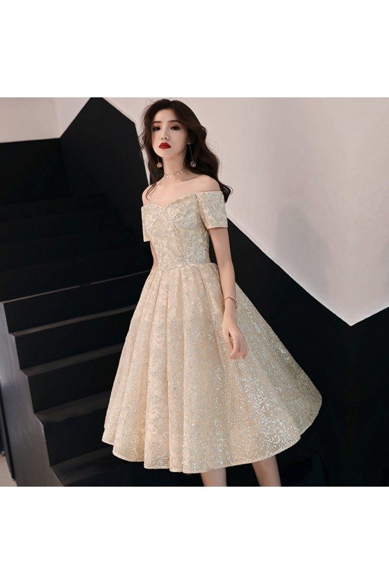 Champagne tea outlet length dresses