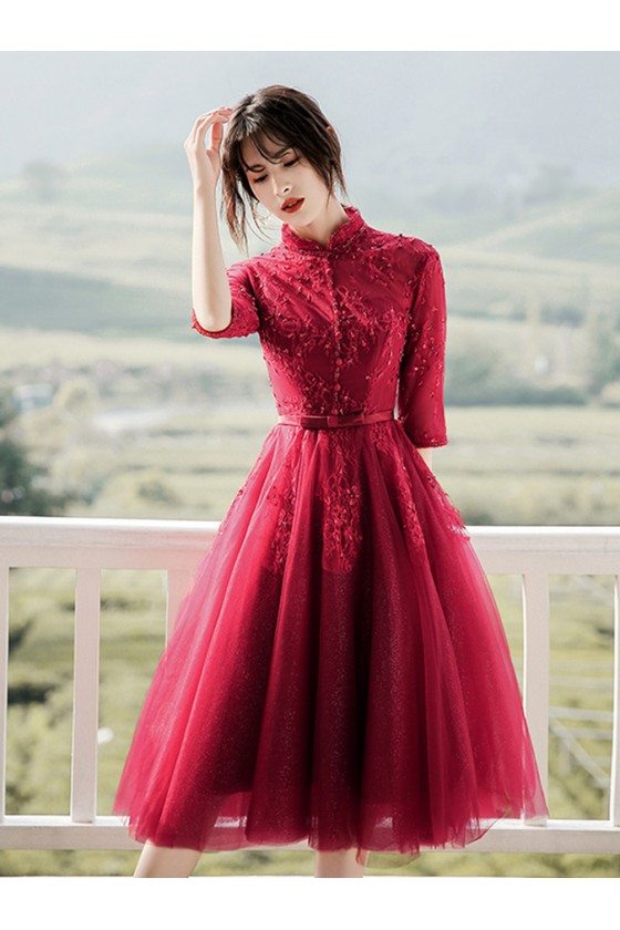 Prom dress with discount collar