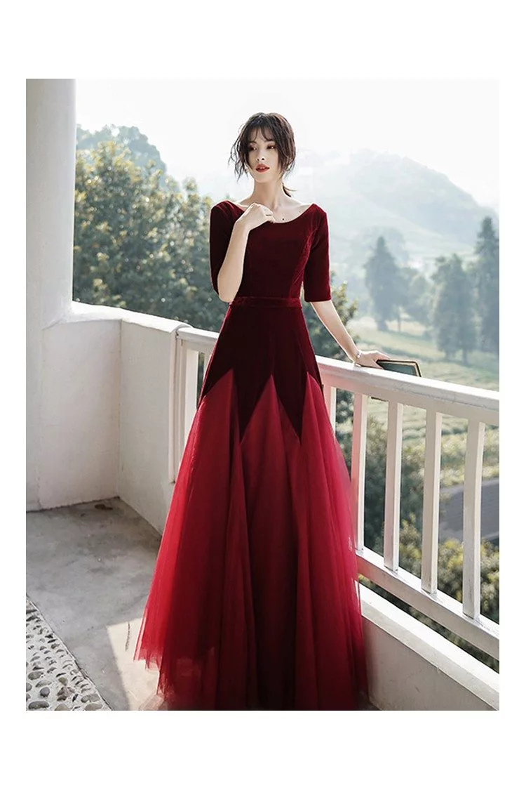 Wine Red Tulle Tiered Puff Sleeve Midi Dress | Womens | Large (Available in M) | 100% Polyester | Lulus