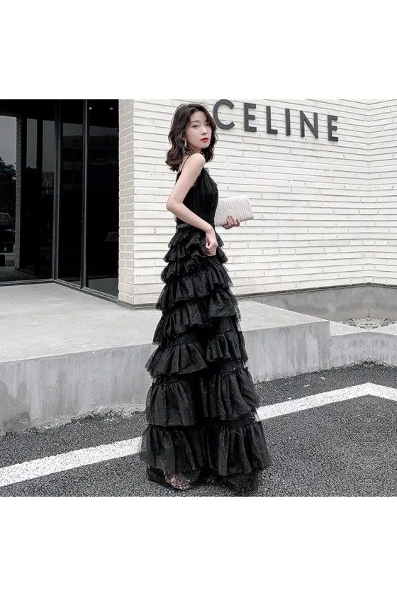 Tulle Tiered Evening Dresses VMP36