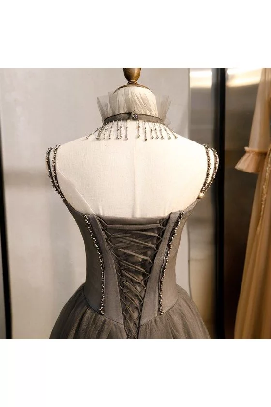 special-long-grey-tulle-prom-