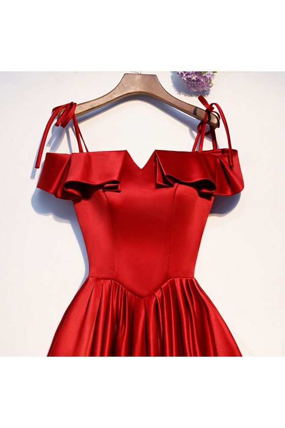 cute burgundy dresses Cute A Line Halter Neck Burgundy Short Prom Dresses, Burgundy Homecomi –  Shiny Party main image 0