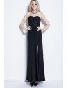 Strapless Sequin Slit Long Dress - CK249