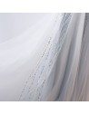 Elegant Grey Sequins Mermaid Prom Dress Tulle With Sheer Neckline - MYS68019