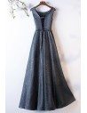 Special Ombre Black Green Metallic Prom Dress Sleeveless - MYS68028