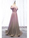 Mistery Pink Shinning Ombre Prom Dress Off Shoulder - MYS69039