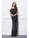 Sexy Backless Long Formal Sequin Dress