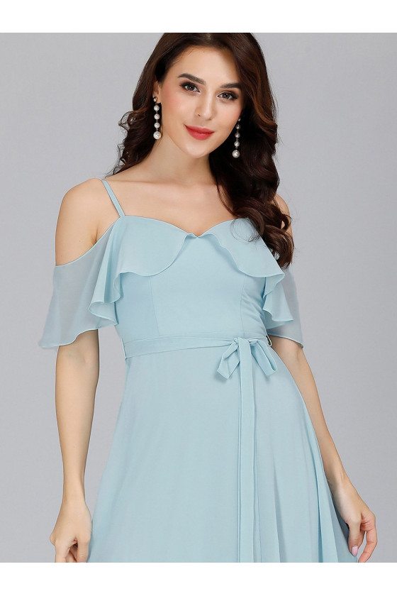 sky blue chiffon