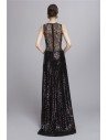 Sequin Sleeveless Slit Long Party Dress - CK139