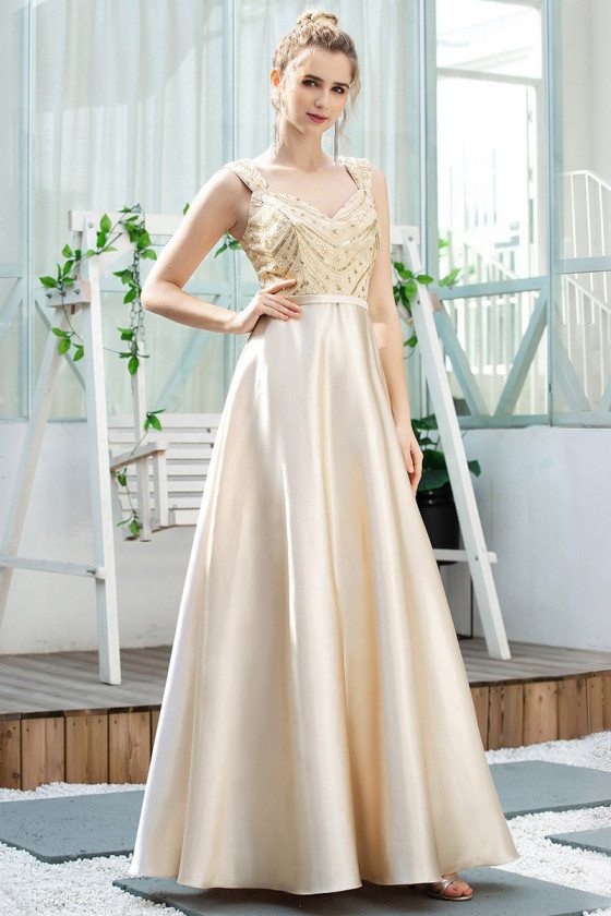aline satin dress