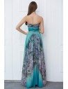Animal Print Sweetheart Long Prom Dress - CK385