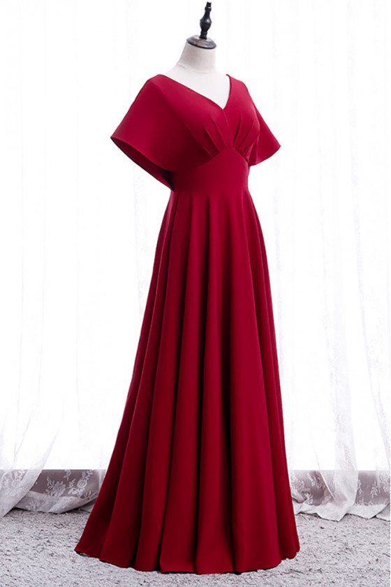 dolman-sleeve evening dress Light Blue Satin Dress - Dolman Sleeve Dress - Bridesmaid Dress