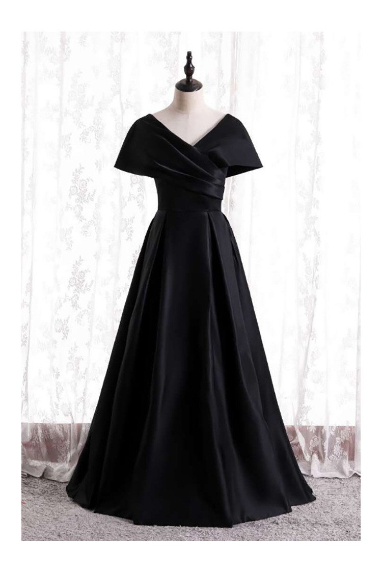 Liliesdresses Long Sleeves Split Prom Dresses Evening Gowns Deep V-Neck  Party Dress Wedding Gowns Black-US 2 at Amazon Women's Clothing store
