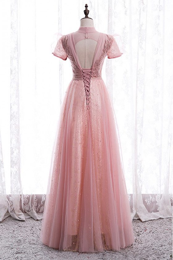 chinese dress ladies Long Modest Prom Dress with Long Sleeves main image 0
