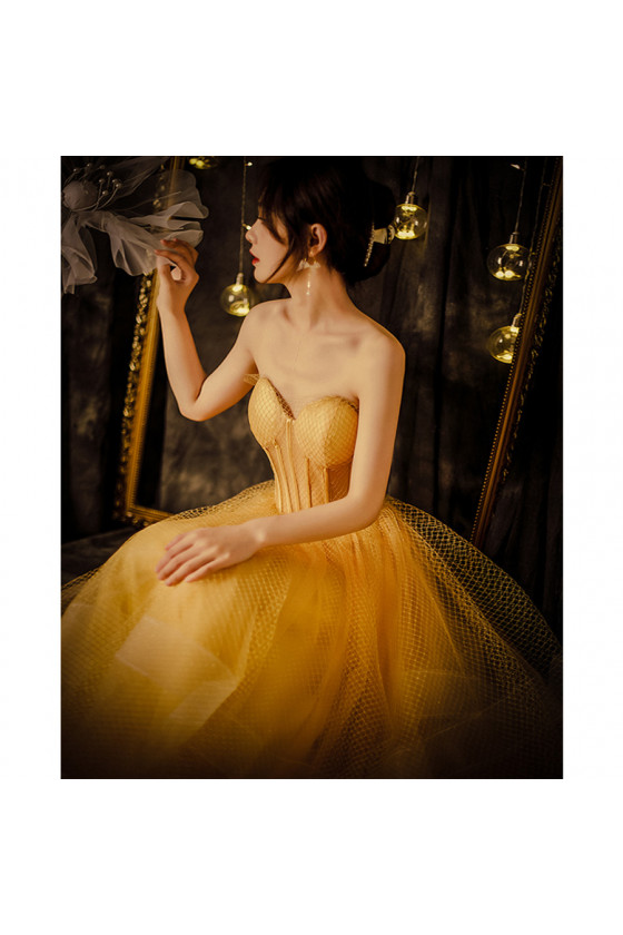 POPPYあさぎーにょPEPLUM TULLE BUSTIER (YELLOW) PEPLUM TULLE BUSTIER (YELLOW) – POPPY