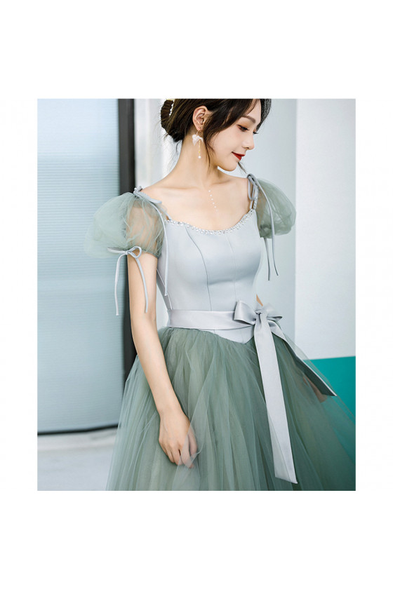 open lace back dress Kloe Bubble Skirt Strapless Mini Dress