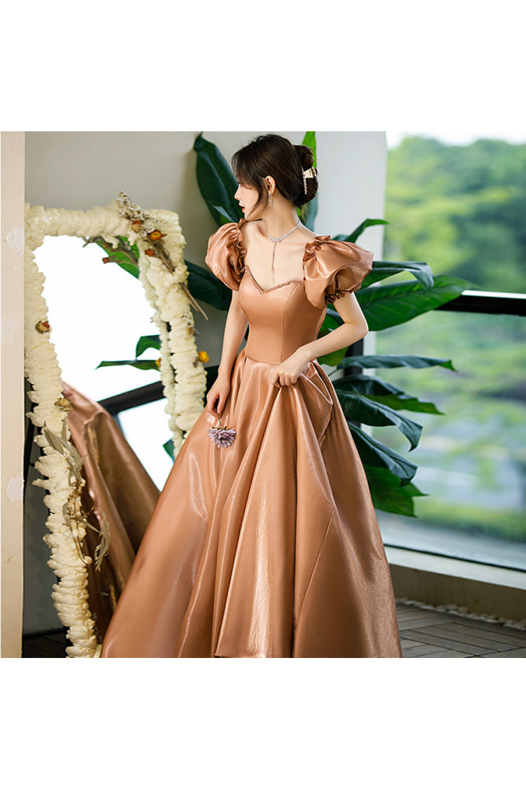 Burgundy A-Line Tulle Velvet Long Prom Dress, Burgundy Formal Evening –  toptby