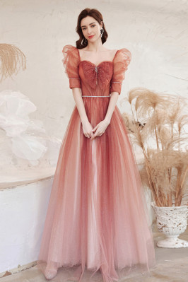 Beautiful Ombre Red Tulle...