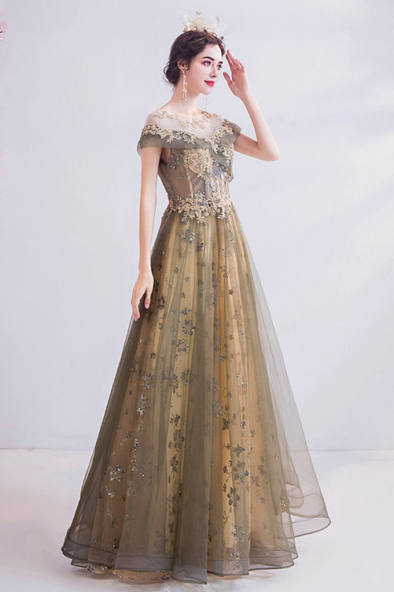 brown fantasy dress Purple Elf Fantasy Dress - Golden Rome Greek Goddess - Fairy Evening Dress main image 0