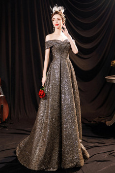 simple elegant gold gown