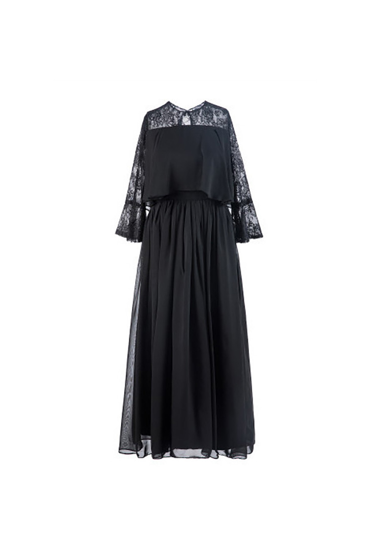 Chiffon Maxi Summer Semi Formal Dress With Sleeves - $64.4832 #S1401 ...
