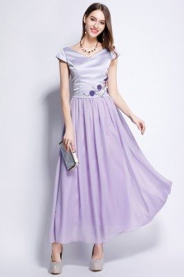 Celebrity Printed A-line Party Dress With Sleeves - $83.66 #DK291 ...