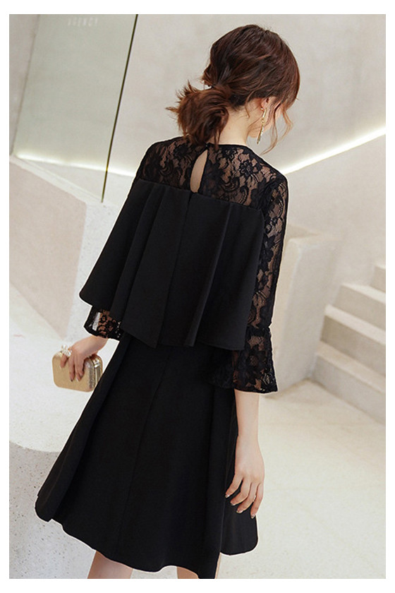 Special Semi Formal Party Dress With Lace Ruffles - $68.4792 #S1414 -  SheProm.com