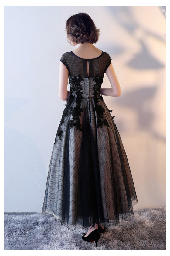 retro black lace dress Enchanted Vintage Black Lace Fairytale Dress main image 0