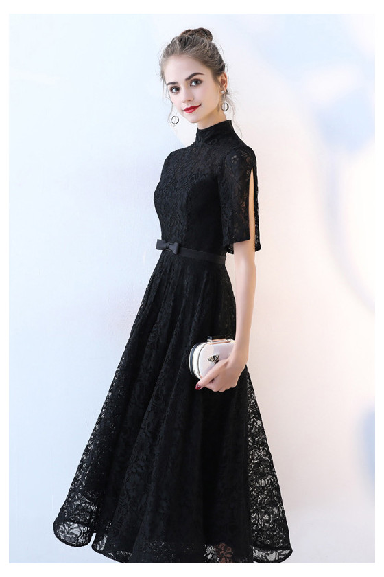 Retro Lace Midi Party Dress With Split Sleeves 9 Colors - $68.4792 # ...