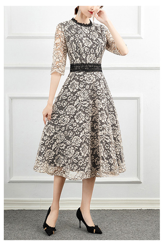 long sleeve jersey dress Oscar de la Renta Long-Sleeve Ombre Jersey Midi Dress