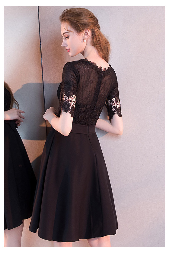 chinese dress ladies A-Line Lace Applique Bridal Dress,Black Wedding Dress,WD00925, US8 / White