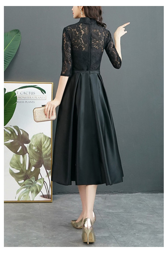 green emerald velvet dress Shiny Black Puffy Sleeves Off The Shoulder Ankle Length Evening Dresses, CP0846 US6 / Custom Color(leaving A note) main image 0