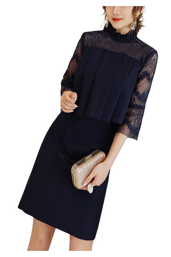 lace button up midi dress Lace Button Midi Dress White main image 0