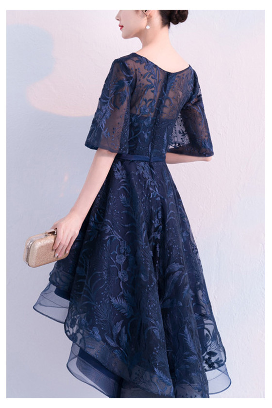 sachin and babi light blue dress Puffy Long Sleeves Sage Green A-line Homecoming Dress  Ohmollydress