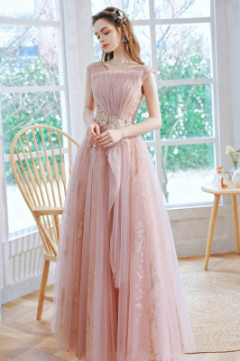 Pleated Tulle Cute Pink...