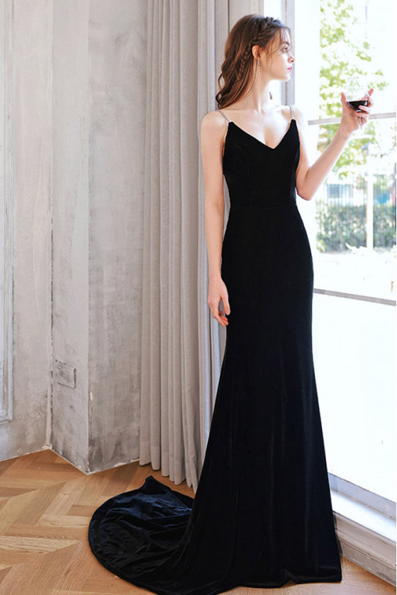 Black Prom Long Spaghetti Strap Sequins Formal Dress for $319.99 – The Dress  Outlet