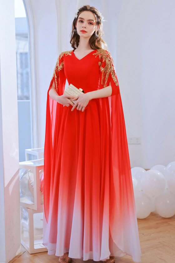 open lace back dress Embellished Strapless Mini Dress in Red and Orange Ombré 4 main image 0