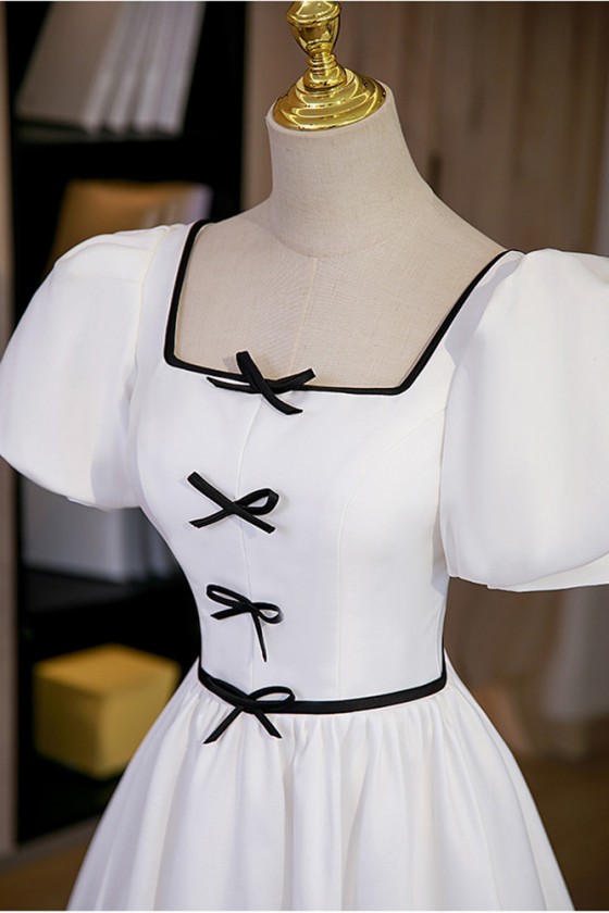 Vintage Square Neckline Prom Dress,Simple Party Dress Y6401