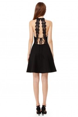 Women's Sexy Black Halter Sleeveless Short Dress - $31.96 #AS05587BK ...