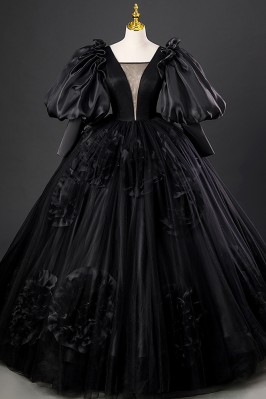 Vintage Long Black Ballgown...