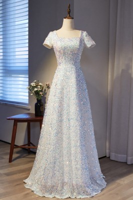 Sparkly Sequins Long Aline...