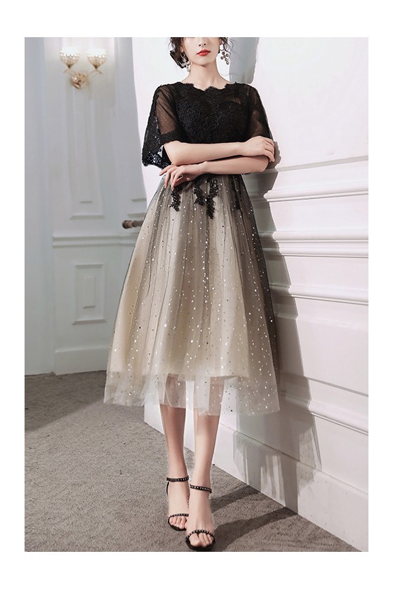 Halter Sequins Lace And Tulle Dresses Black main image 1