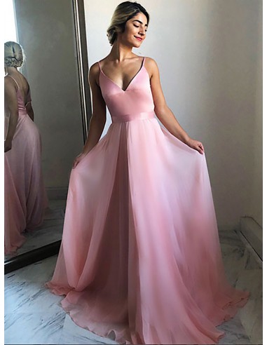 Sleeveless Rose high quality Quartz Pink Long Formal Prom Dress Size 8