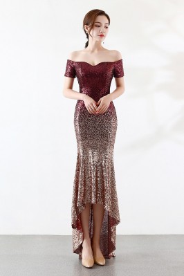 Bodycon High Low Sparkly...
